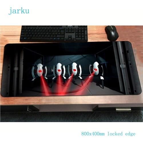 Portal 2 mousepad gamer Mass pattern 800x400x3mm gaming mouse pad cute notebook pc accessories laptop padmouse ergonomic mat