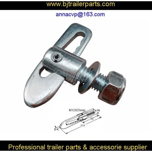 Anti Luce M12 x 25mm Drop Catch Tail Gate Fastener Trailer Horsebox Truck, Fasteners - Bolt-On Type, trailer parts