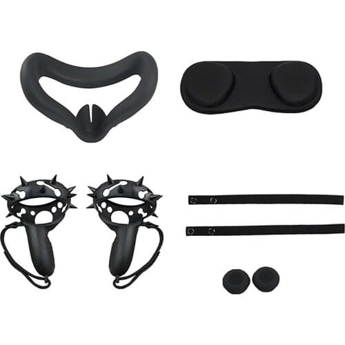 Cover Handle Protective Sleeve Q Lens Cover Rocker Cap Kits for Oculus Quest 2 VR Accessories