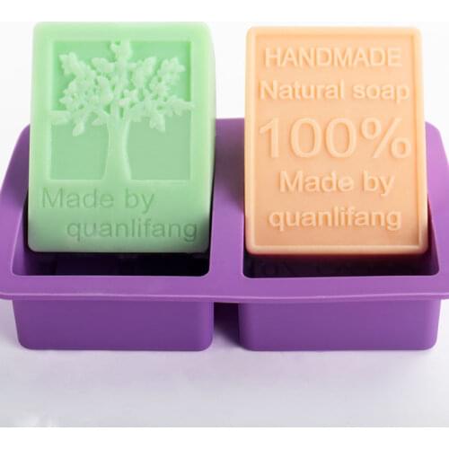Square Soap Mold Hand Making Tools Chocolate Cake Tree Shaped Cake Decorating Tools DIY Soap Making Soap Molds Accessories