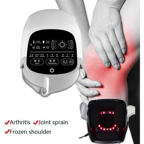 Laser Knee Massager Magnet Heating Knee Pain Physical Therapy Air Compression Massager for Rheumatoid Arthritis Care