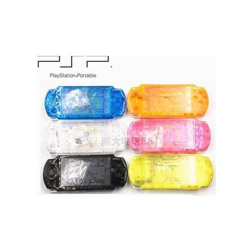 New Clear Housing Shell Case With Logo and Buttons For PSP 2000 Full Console Case