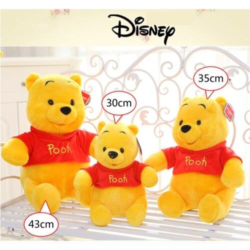 Disney Original Kawaii Cutey Winnie The Plush Toy Cute Soft Plush Animal Plush Anime Birthday Children Toy Gift Boy Girl Gift