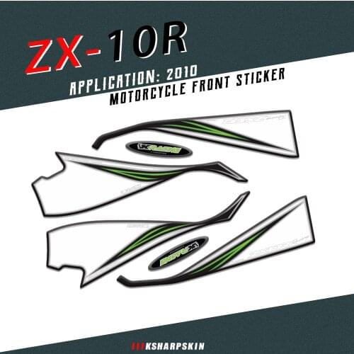 Motorcycle Front Fairing 3D Gel Protector decorative stickers for Kawasaki ZX10R 2010 zx 10 r thickening protection