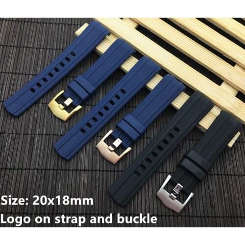 Top quality 20mm Curved End Silicone Rubber Watch band Watchband for Omega strap Seamaster 300 AQUA Bracelet TERRA AT150 8900