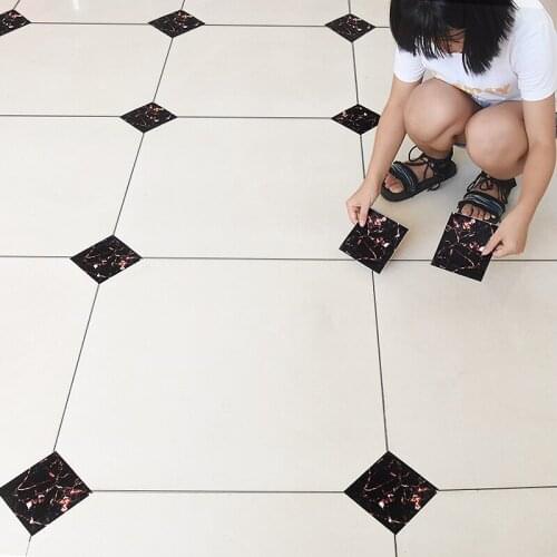 Self-adhesive floor waterproof wear-resistant diagonal living room bathroom floor tiles decorative floor Self-adhesive