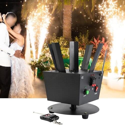 Wedding Fireworks Pyrotechnics Trigger Stage Cold Rotate Base Firing Ice Sparkle Wireless System Spark Machine Indoor Fountain