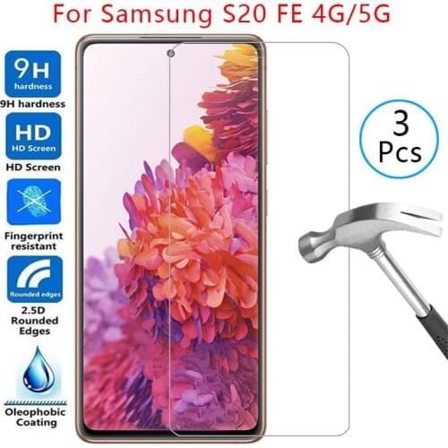 Tempered glass screen protector for samsung s20 fe 5g case cover on galaxy s20fe s 20 20s Fan Edition protective phone coque bag