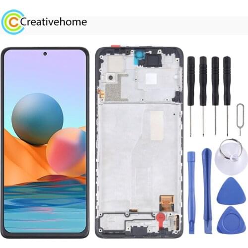 OLED Material LCD Screen and Digitizer Full Assembly With/Without Frame for Xiaomi Redmi Note 10 Pro /Redmi Note 10 Pro Max (4G)