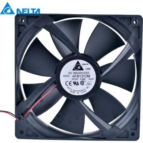 1pcs AFB1312M 12V 0.38A 13525 135mm Double Ball Cooling Fan