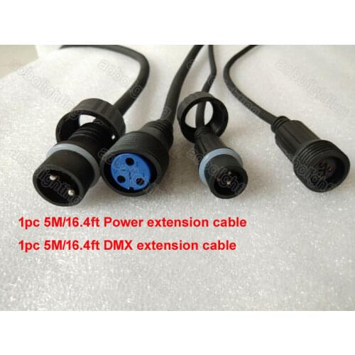 16ft/5M IP65 Waterproof led par Dj Lights DMX cable christmas outdoor decoration stage lights Power Cable