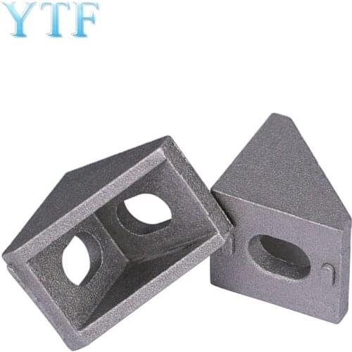 3D printer European Standard Code 2020 20x20 Aluminum Fittings Aluminum Pieces Right-Angle Connector T-type