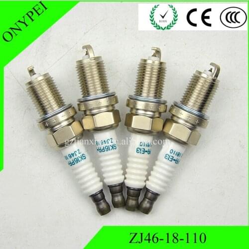 4pcs New Iridium ZJ46-18-110 SK16PR-E13 Spark Plug For Mazda 2 2011-2014 ZJ4618110 SK16PRE13 Z6B7-18-110 ZJY6-18-110 SK16PR E13
