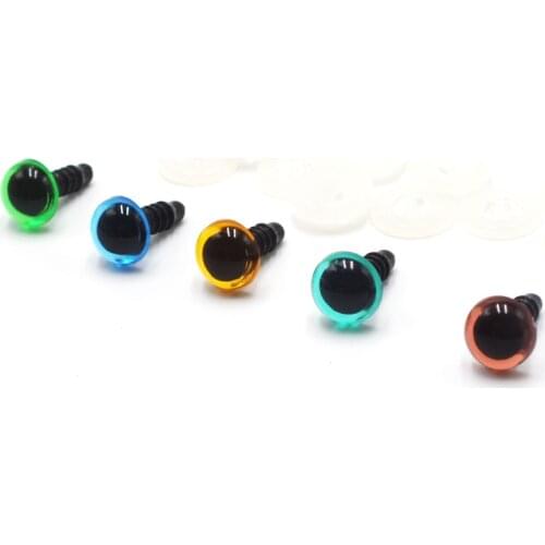 50pcs Mix Color Plastic Safety Eyes Crafts Animal Teddy Bear DIY Dolls Puppet Accessories Stuffed Toys with Washer