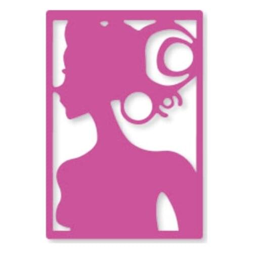 91*63mm Curls Woman Photo Metal Cutting Dies Stencil for 2019 DIY Scrapbooking Photo Album Paper Card Decorative Craft Die cuts