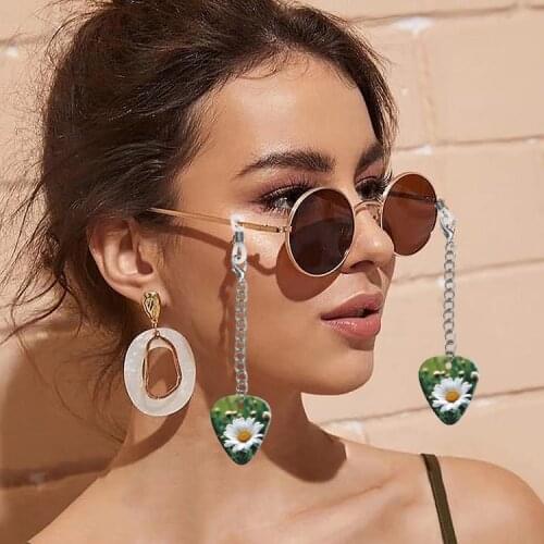 2020 Chic Fashion Reading Glasses Chain for Women Metal Sunglasses Cords Casual pendant flower Eyeglass chain for glasses women