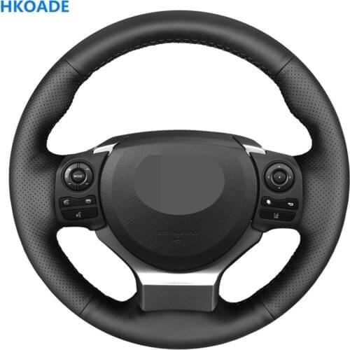 Black High Soft Artificial Leather Car Steering Wheel Cover for Lexus IS250 2014 2015 IS200t 2016 2017 IS300 IS350 IS F-Sport