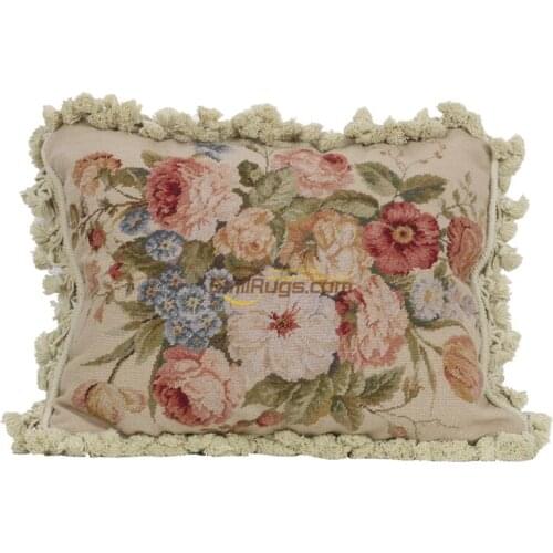 Chinese Needlepoint Wool Cushion Hand Woven Wool Varies New Zealand European Luxury Cushion Square Sofa Chair Decor Needlepoint