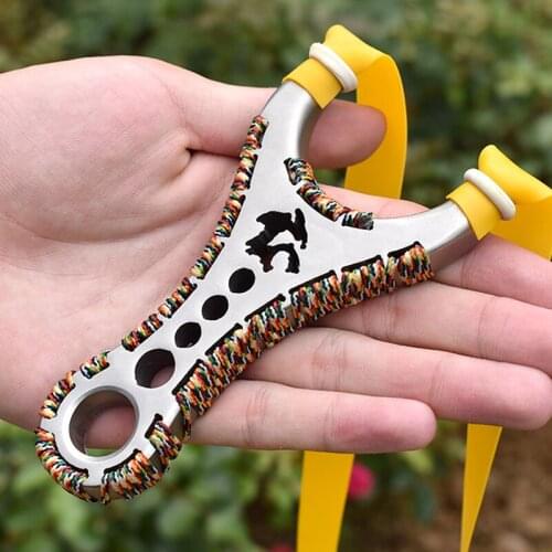 Outdoor Childrens Toys Kids Stainless Steel Slingshot Sports Games Slingshot Shooting Toy Weapons Gifts for Boys