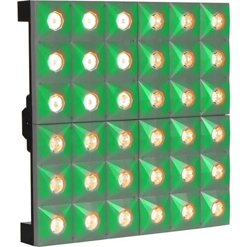 Dj lights from china 36pcsx3W warm white led matrix light with backgroup dj bar point control