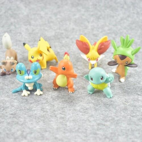3-5cm Anime Figure Pokemon Dolls Squirtle Charmander Model Cartoon Pikachu Action Figure Toy Cute Pokemon Collections Gifts