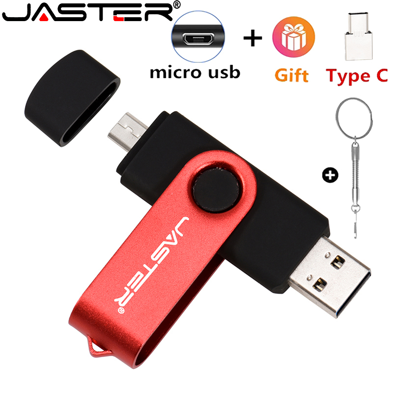 JASTER High Speed USB Flash Drive OTG Pen Drive 128gb 64gb Usb Stick 32gb 256gb Pendrive Flash Disk for Android SmartPhone/PC