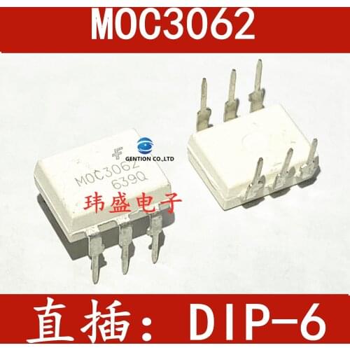 20PCS MOC3062 DIP-6 MOC3062M photoelectric coupler thyristor drive light coupling in stock 100% new and original