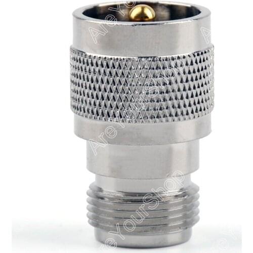Areyourshop Hot Sale 1Pc Adapter PL259 UHF Plug Male To N Female Jack RF Connector Straight PTFE