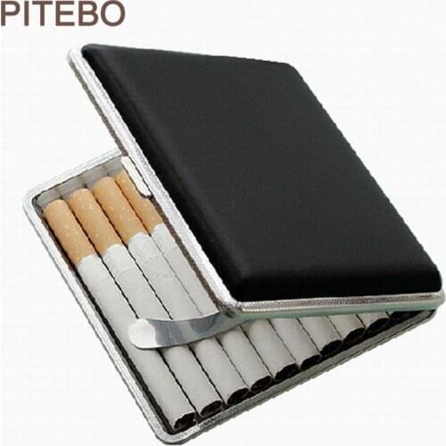 PITEBO Leather business 20 sticks leather cigarette packing portable fashion bag storage box can hold 20 sticks of cigarettes
