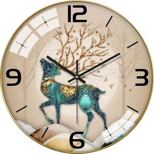 Creative Luxury Wall Clock Nordic Simple Room Digital Silent Gold Living Room Quartz Wall Clock Reloj Pared Home Decor DL60WC