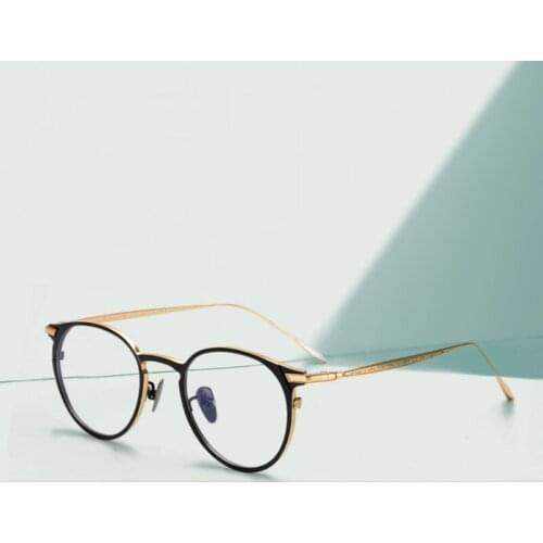 Pure Titanium Round Glasses Frame Optical Frames Unisex Glasses Retro Eyeglasses Prescription Men Women myopia frames