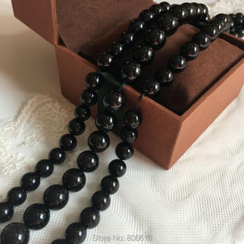 10-12mm ( 1 strand/bag ) Round Natural Obsidian Stone Loose Strands Semi-precious Jewelry Beads