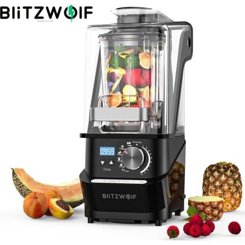 BlitzWolf Multifuncional 1.5L Counter Blender with Noise Reduction Cover High Power Motor Blender Vacuum Function for kitchen