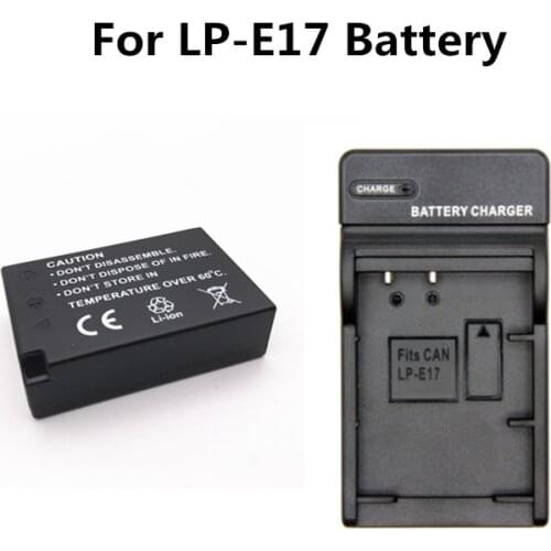 Original 1040mAh LPE17 LP E17 LP-E17 Battery + Charger for Canon EOS 200D M3 M6 750D 760D T6i T6s 800D 8000D Kiss X8i Cameras