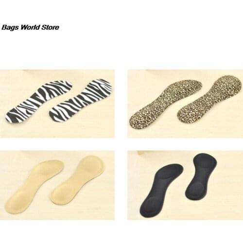 4 Colors Women High Heels Sponge 3D 4D Shoe Insoles Cushions Pads DIY Cutting Sport Arch Support Orthotic Feet Care Massage