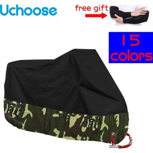 Outdoor Universal Motorcycle Cover Tarpaulin M-4XL Waterproof Dustproof UV Protector Scooter All Season Bike Motor Cloth Lock