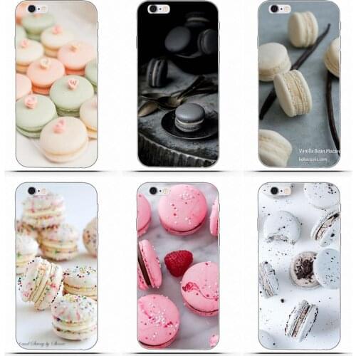 Food Dessert Sweet Macaroons For Huawei Honor 4C 5A 5X 6A 6C 6X 7X 9 V8 V10 Mate 7 8 10 P9 P20 Pro Lite Play Soft TPU New Style