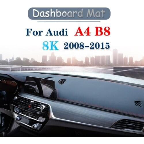 For Audi A4 B8 2008~2015 8K Anti-Slip Anti-UV Mat Dashboard Cover Pad Sun Shade Dashmat Dash Carpet Accessories S-line 2012 2014