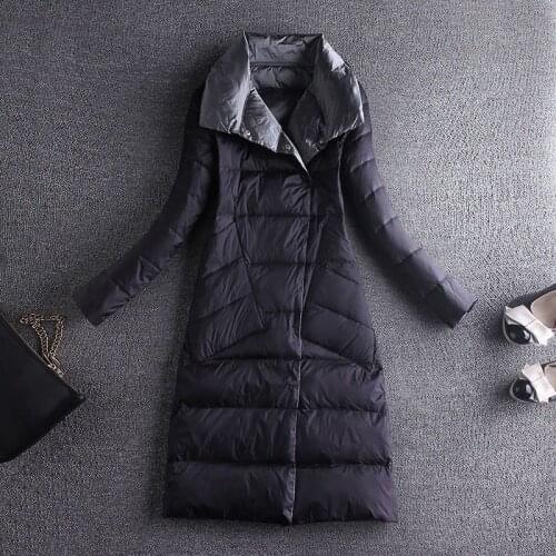 Woman Ultra-light Plus Size 3XL Female Thin Down Jacket Autumn Winter Ladies Slim Short Warm White Duck Down Coat Outerwear Q232