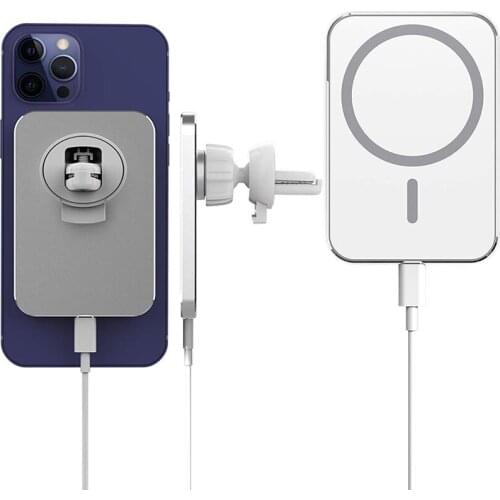 Qi Wireless Chargers to Car 15W Magnetic For Apple iPhone 12 Mini Pro Max Macsafe Charger Phone Holder Fast Wireless Charging