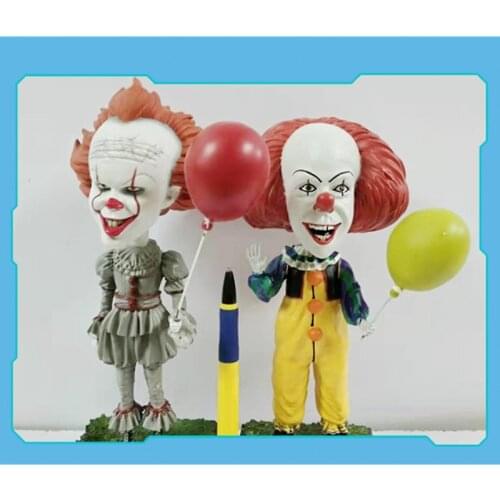 Bobble Head Pennywise Action Figure hand painted Collectible Model Shake Head Hot Toy for adult Birthday GIFT with gift box