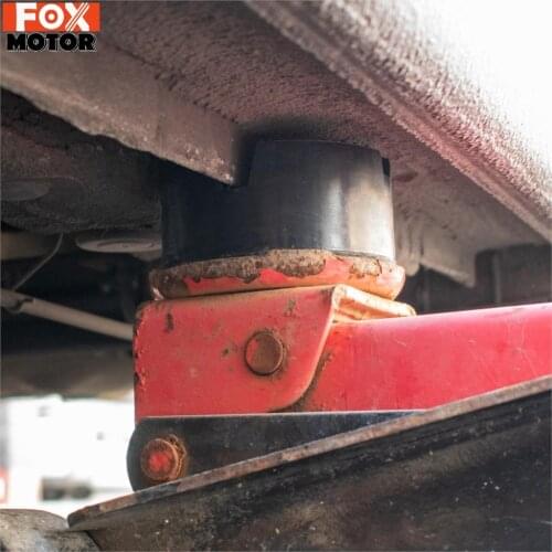 Cross Grooved Trolley Rubber Jack Pad Floor Frame Rail Protector Pinch Weld Side Floor Support For Car Truck 2-3 Tone Universal