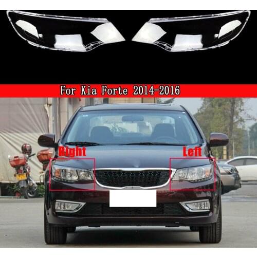 Car Headlight Lens Replacement Auto Shell Cover For Kia Forte 2014 2015 2016 Car Headlamp Cover Lampshade Lampcover Bright Lamp
