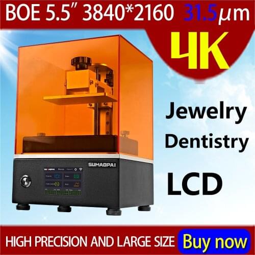 Sumaopai SQ4X 5.5-inch 4K mono 3840*2160 UV curing 3D printer professional jewelry teeth customized products machine