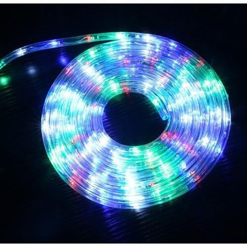 10-40M LED Strip lights Outdoor Street Garland Safe Voltage Rope String Lights Decorations for House Garden Fence Christmas Tree
