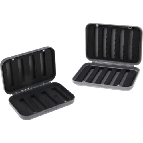 Waterproof Two-sided Waterproof Fly Box Slit Foam Fly Fishing Box Case Organizer Fishing Tackle Boxes