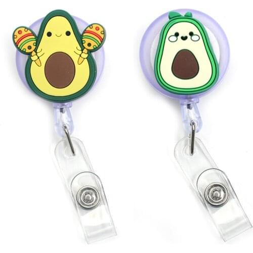 Brother Of AvocadoClown Retractable Card Holder Badge Reel Nurse Exhibition Enfermera Girl Name Card Chest Boy