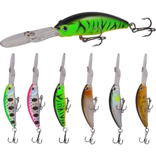 1pcs Fishing Lures Wobbler Floating Bass Trolling Artificial Hard Bait Crankbait Carp Pesca Fishing Tackle 7.5g 10cm