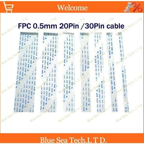 100pcs 20Pin 200mm and 100pcs 30Pin 300mm FFC FPC Flexible Flat Cable 0.5mm pitch Isotropy or Anisotropy cable,20624