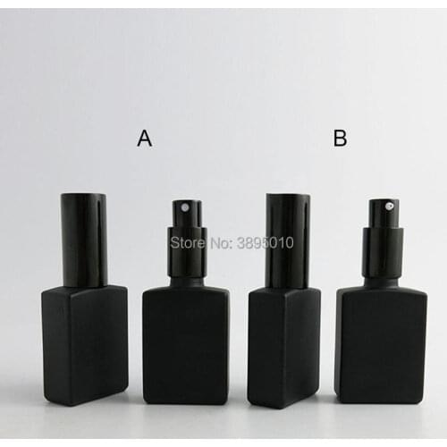 30ml black glass bottle with black Perfume aluminum sprayer, Essential Oil lotion Glass Bottles F656